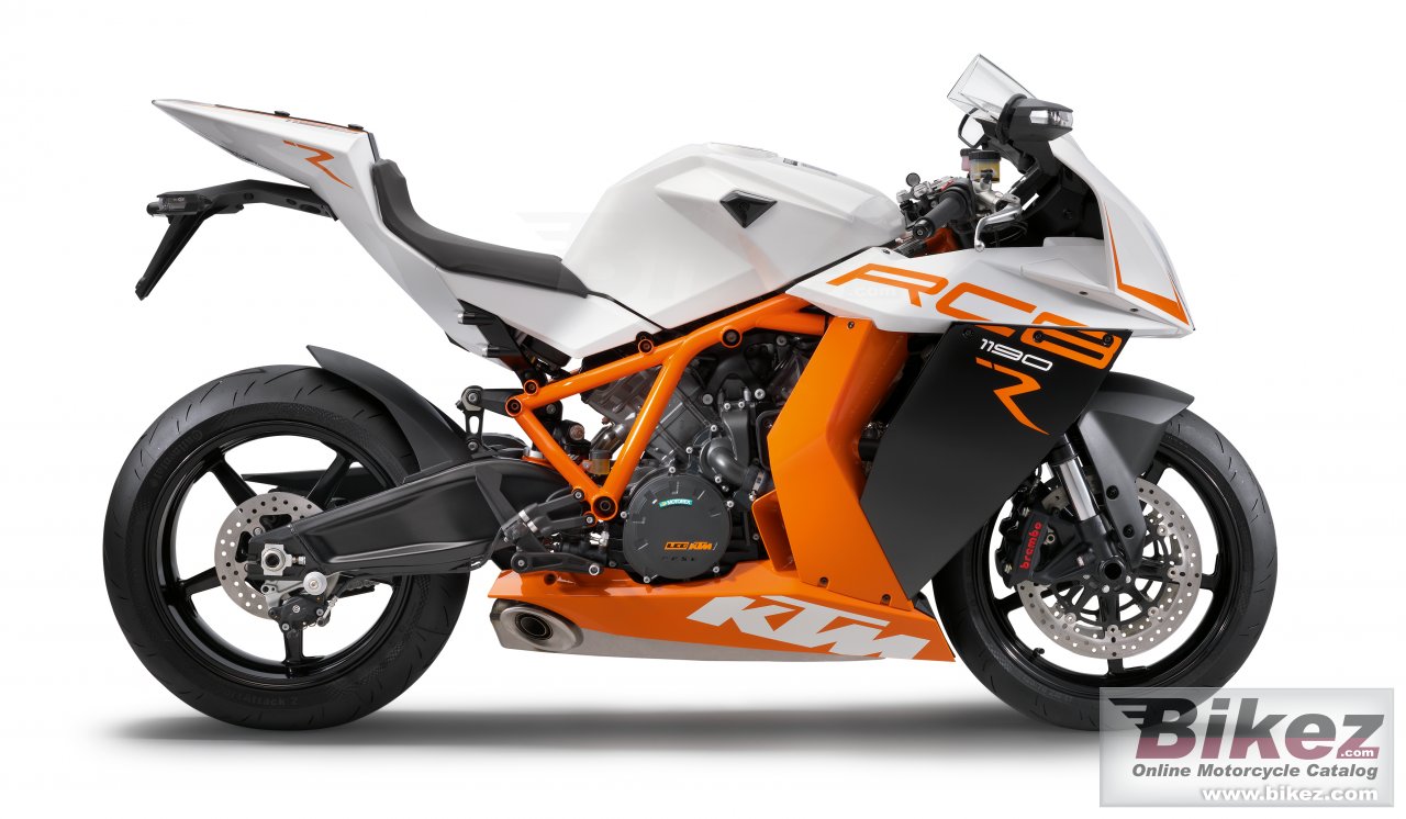 Big KTM 1190 rc8 r picture and wallpaper from Bikez.com